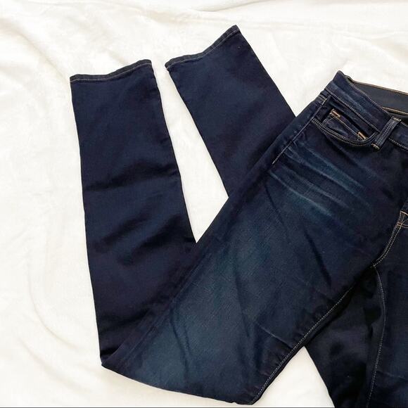 J Brand Midrise rail Atlantis skinny jeans dark blue denim size 25 - Picture 3 of 11